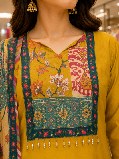 Pure Gajji Dupatta Set