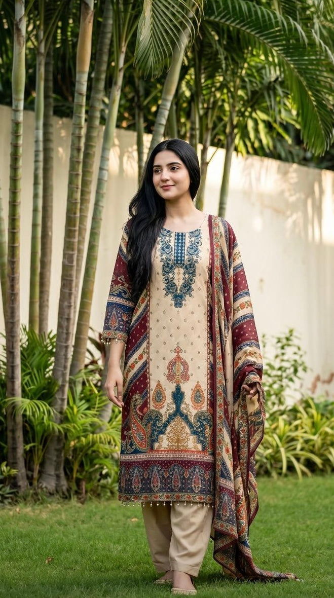 Pure Poly Crepe Suit