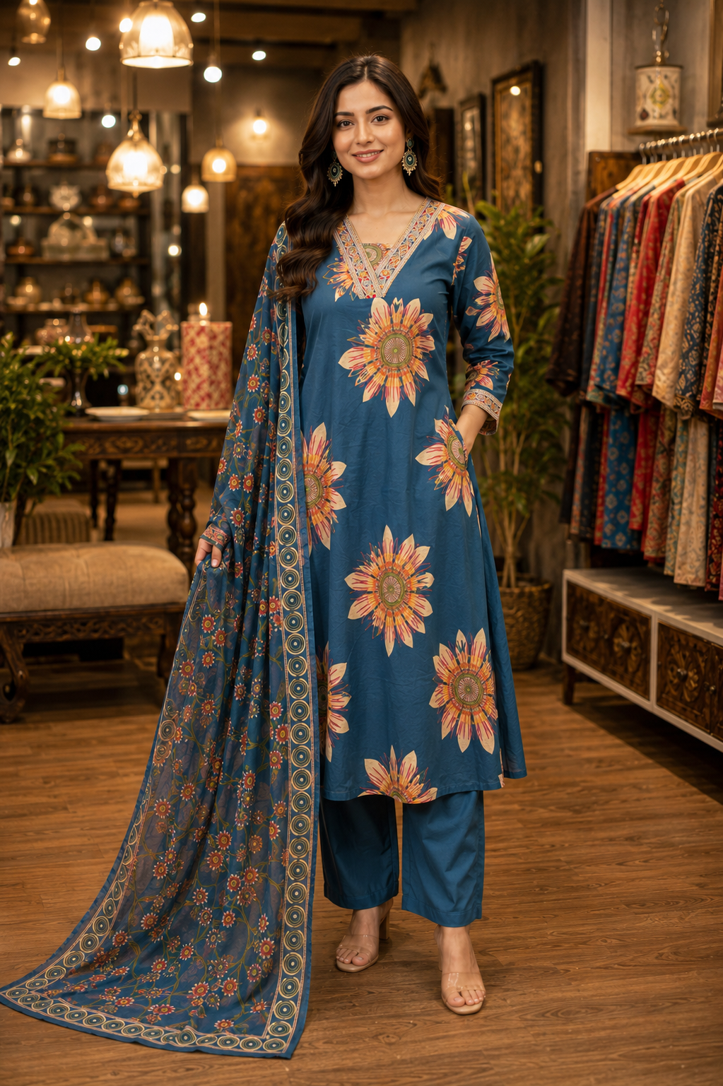 Pure cotton daily wear suit