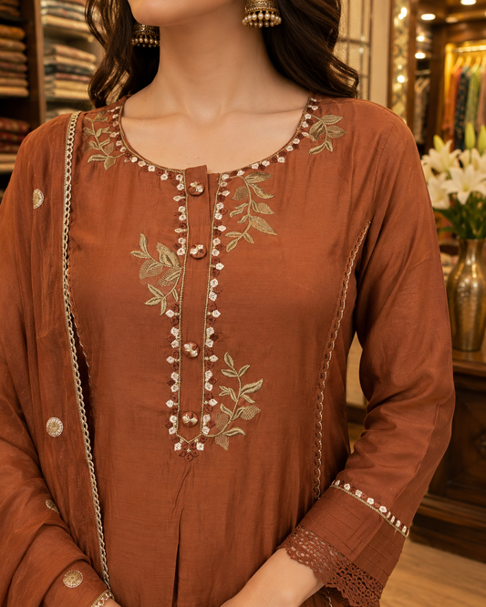 PURE MUL CHANDERI SUIT RAKSHABANDHAN SPECIAL