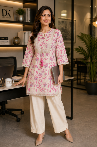 Pure Cotton Co-ord Set