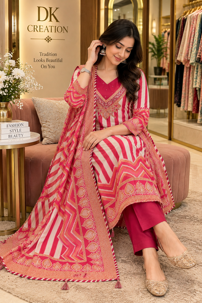 Gejji Silk Festival Wear Suit Set