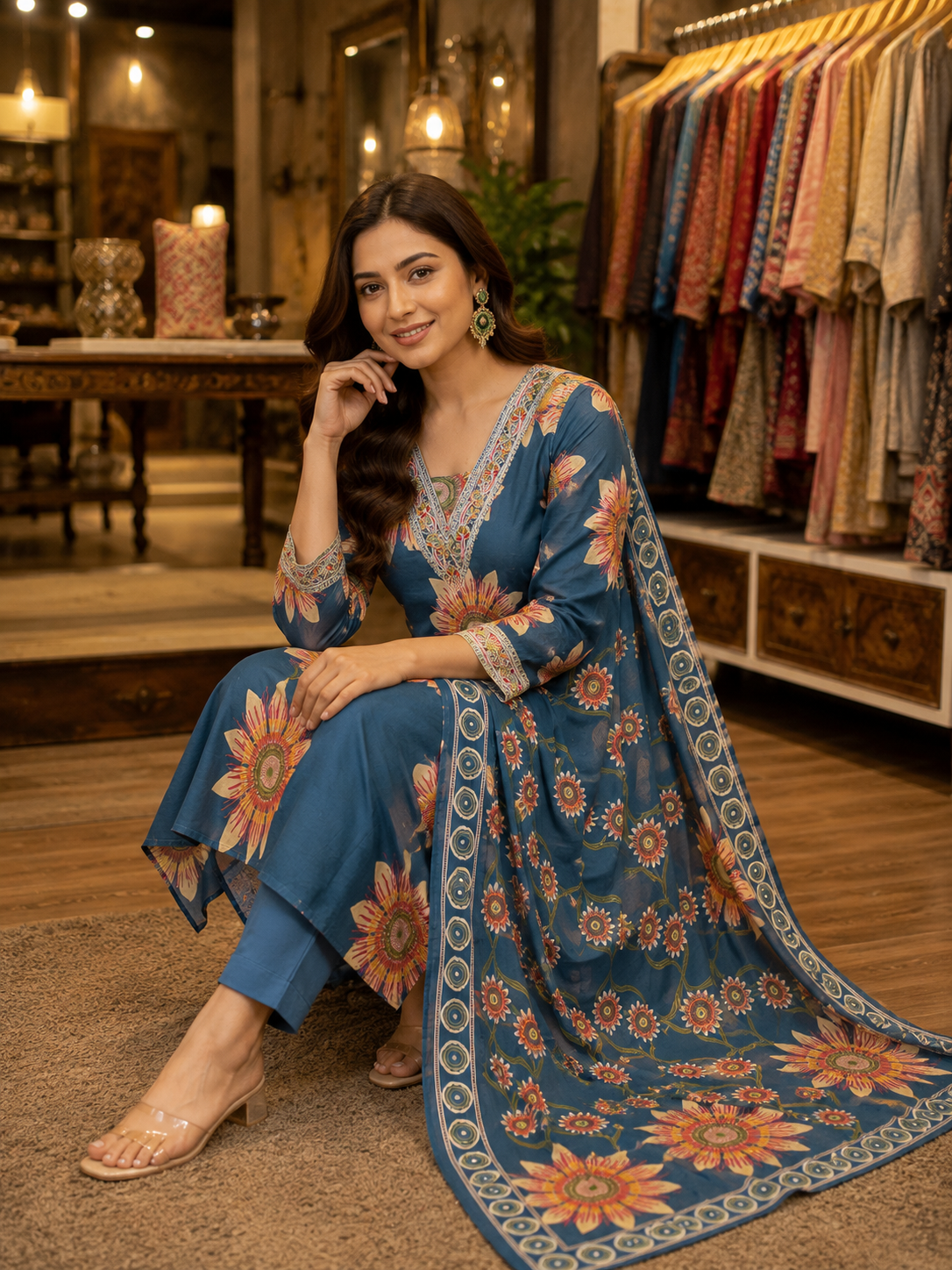 Pure cotton daily wear suit