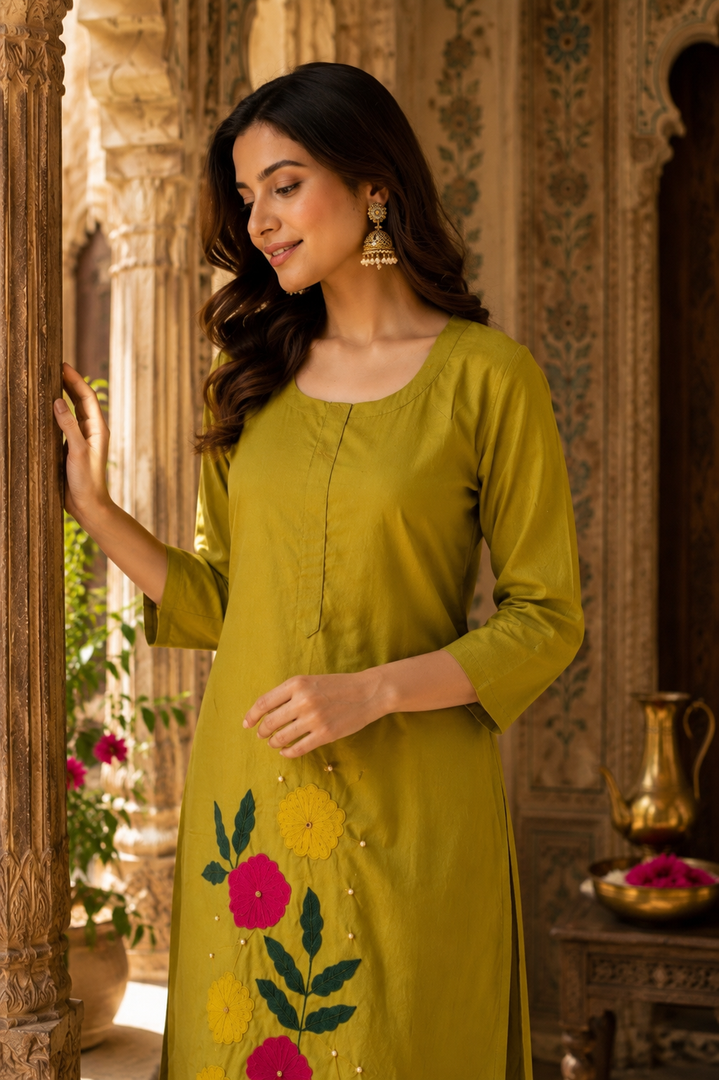 Pure Cotton Kurti Pant Set