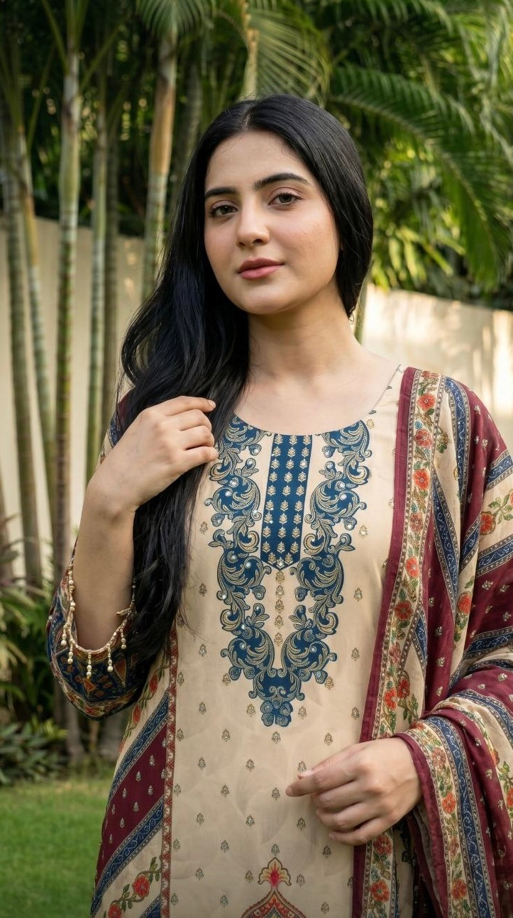 Pure Poly Crepe Suit