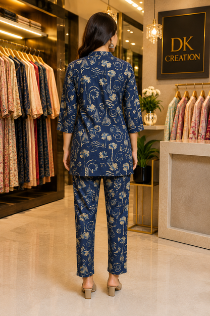 Pure Cotton co-ord Set Office Wear