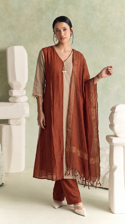 Festival Wear Mul Chanderi Suit