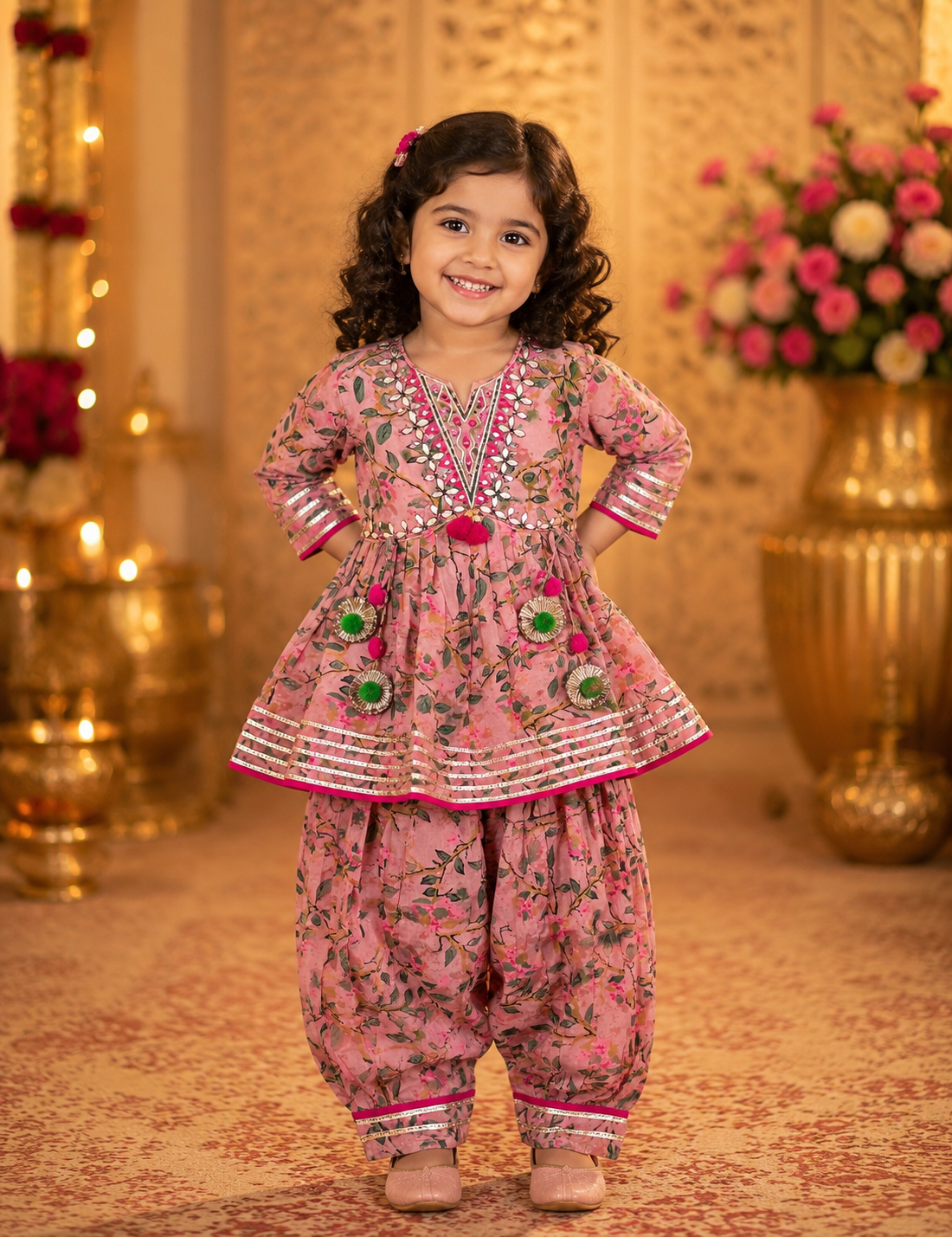 Short Kurti with Afgani Pant