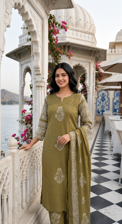 Pure Cotton Dupatta Set